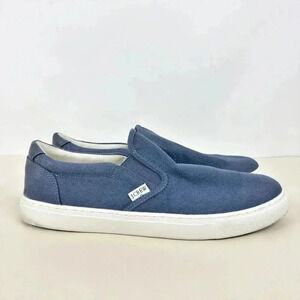 J. Crew Mens Explorer Sneakers 10 Blue Canvas Slip On Low‎ Top Streetwear